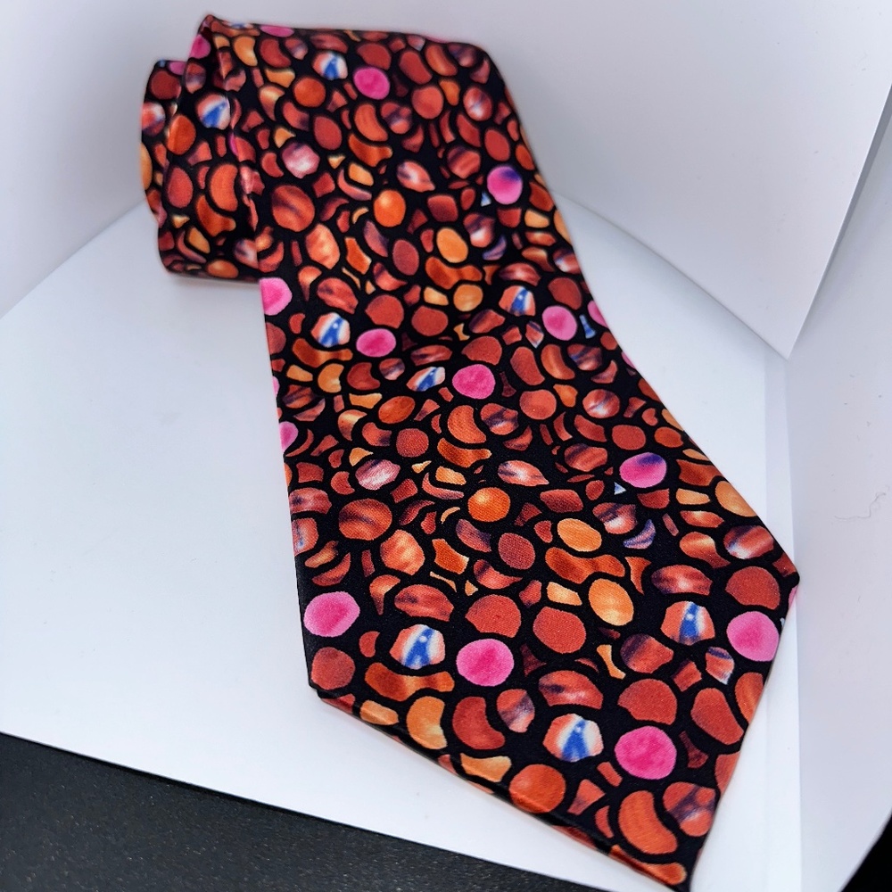 Men's Vintage ACME Studio TIFFANY “Grapes” 100% Silk Neck Tie
